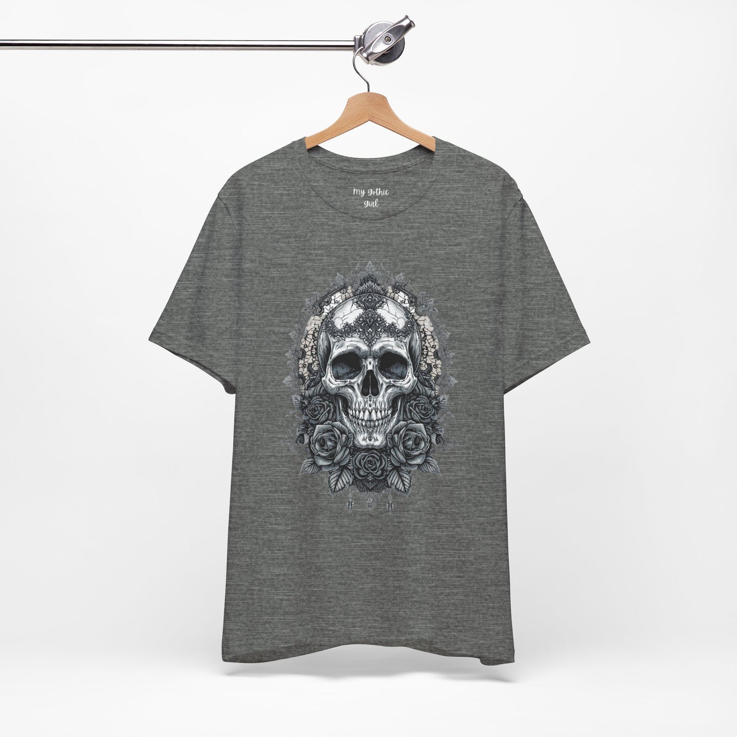 Gothic Skull Elegance T-Shirt