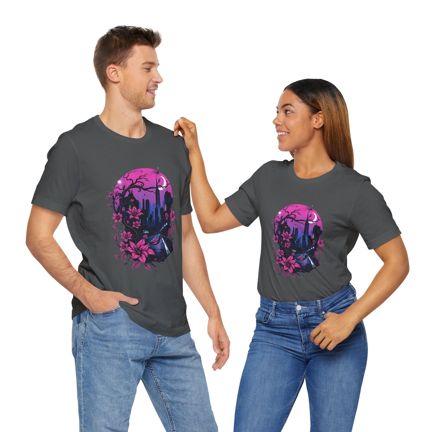 “Dark Bloom” — WhimsyGoth Floral Tee – Alt Aesthetic Poetic Goth Street-wear