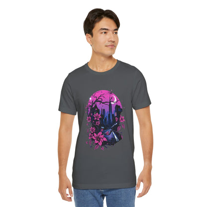 “Dark Bloom” — WhimsyGoth Floral Tee – Alt Aesthetic Poetic Goth Street-wear