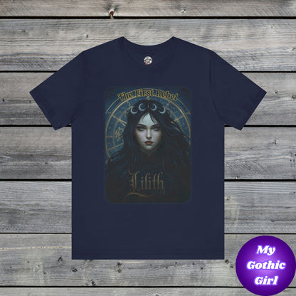 The First Rebel -"Lilith" Graphic T-Shirt – Alt Aesthetic Poetic Goth Street-wear