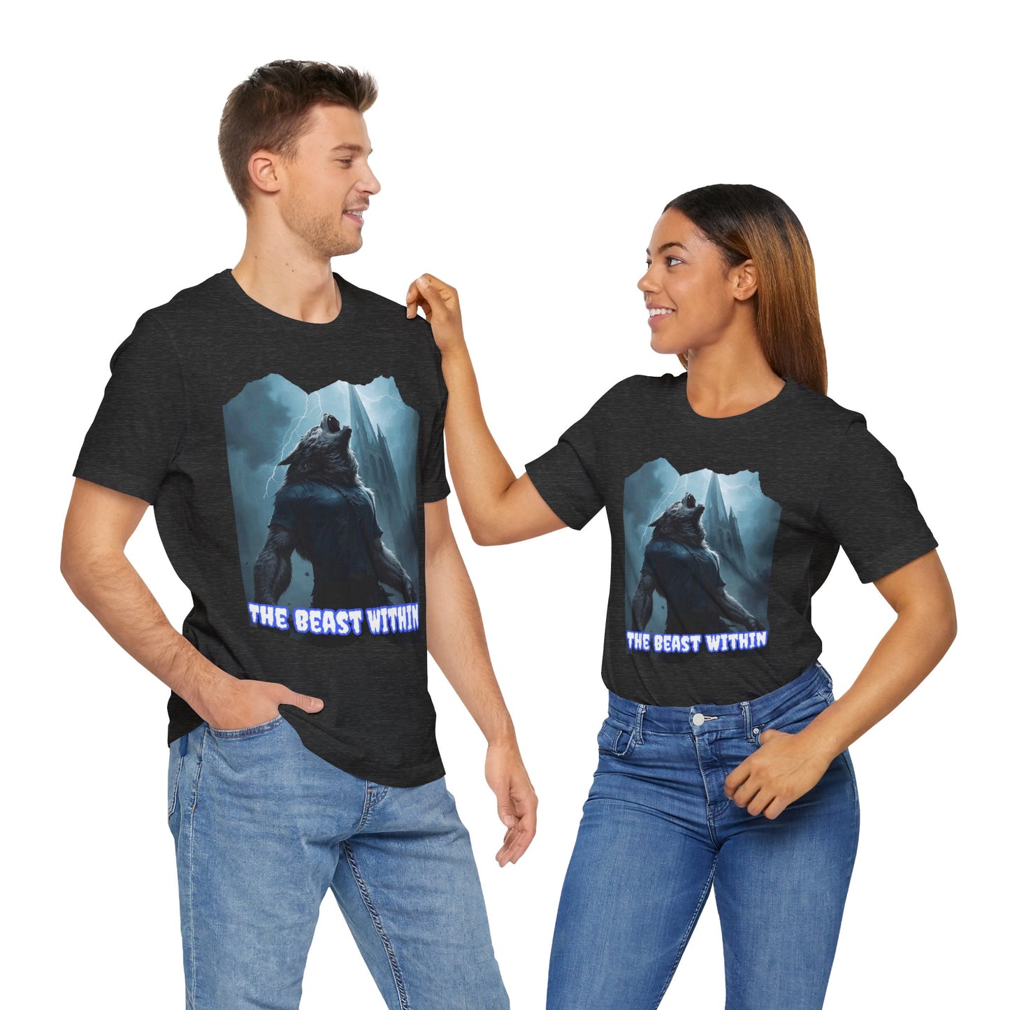 My Gothic Girl "The Beast Within" Graphic T-Shirt Unisex Gothic Dark Fashion Casual Wear
