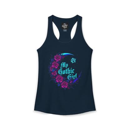 My Gothic Girl Celestial Lunar Garden Gothic Racerback Tee