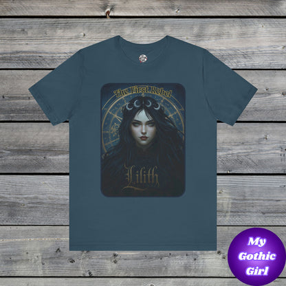 The First Rebel -"Lilith" Graphic T-Shirt – Alt Aesthetic Poetic Goth Street-wear