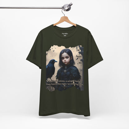 My Gothic Girl T-Shirt "Black Raven"  Whimsy Goth, Goth Fashion, Poetic Gothic Street Wear