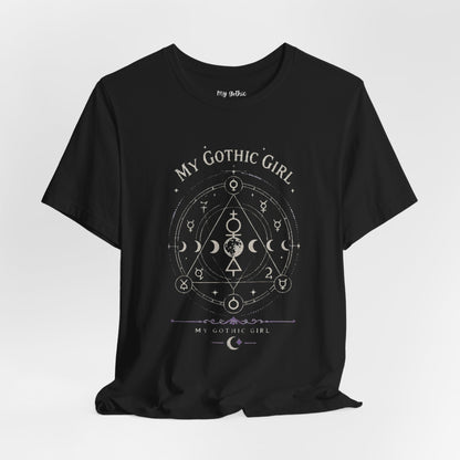My Gothic Girl "The Alchemist" Gothic Design Short Sleeve T Shirt