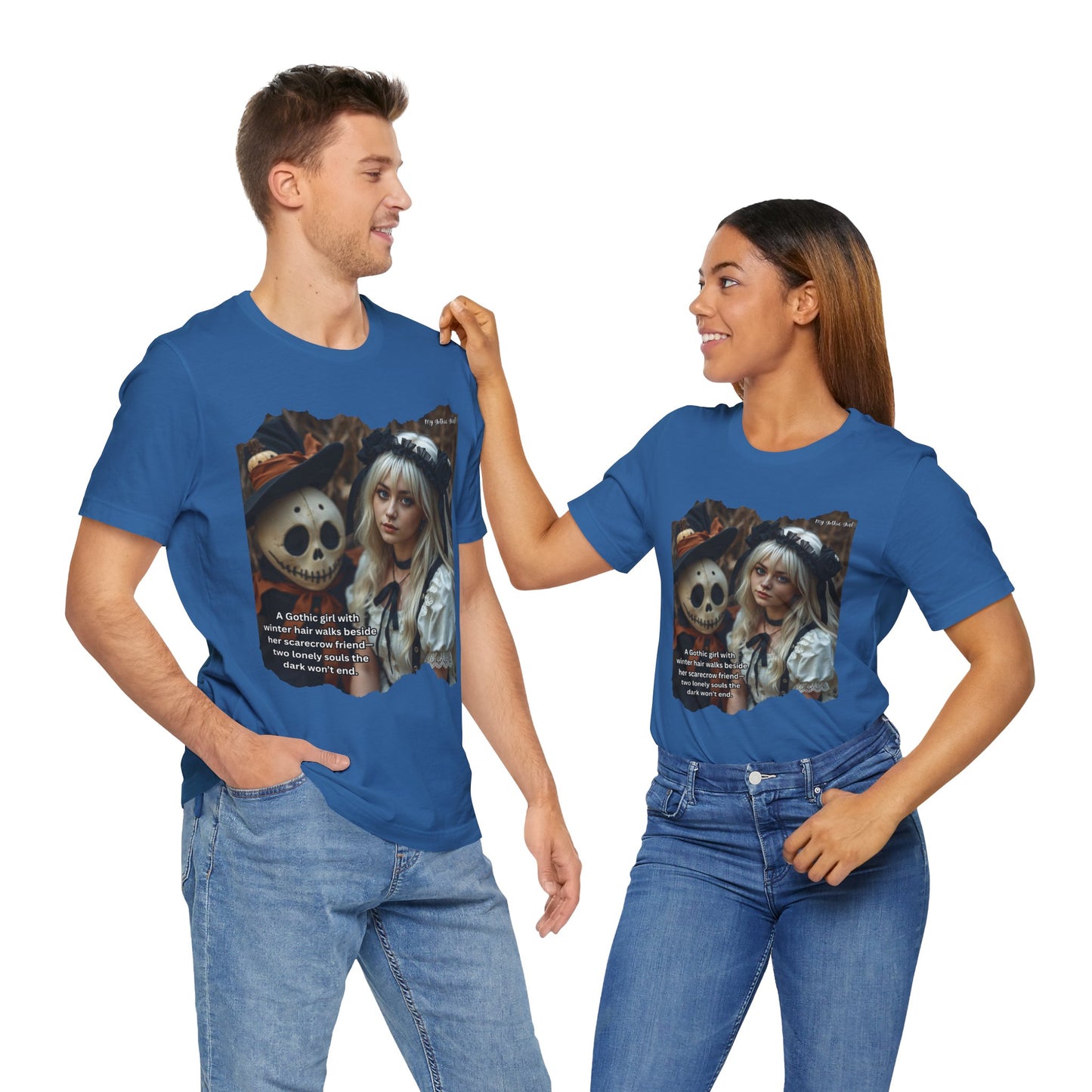 My Gothic Girl T-Shirt "Scarecrow Friend" – Whimsy Goth Streetwear, Dark Poetry Fashion, Alt Aesthetic Apparel