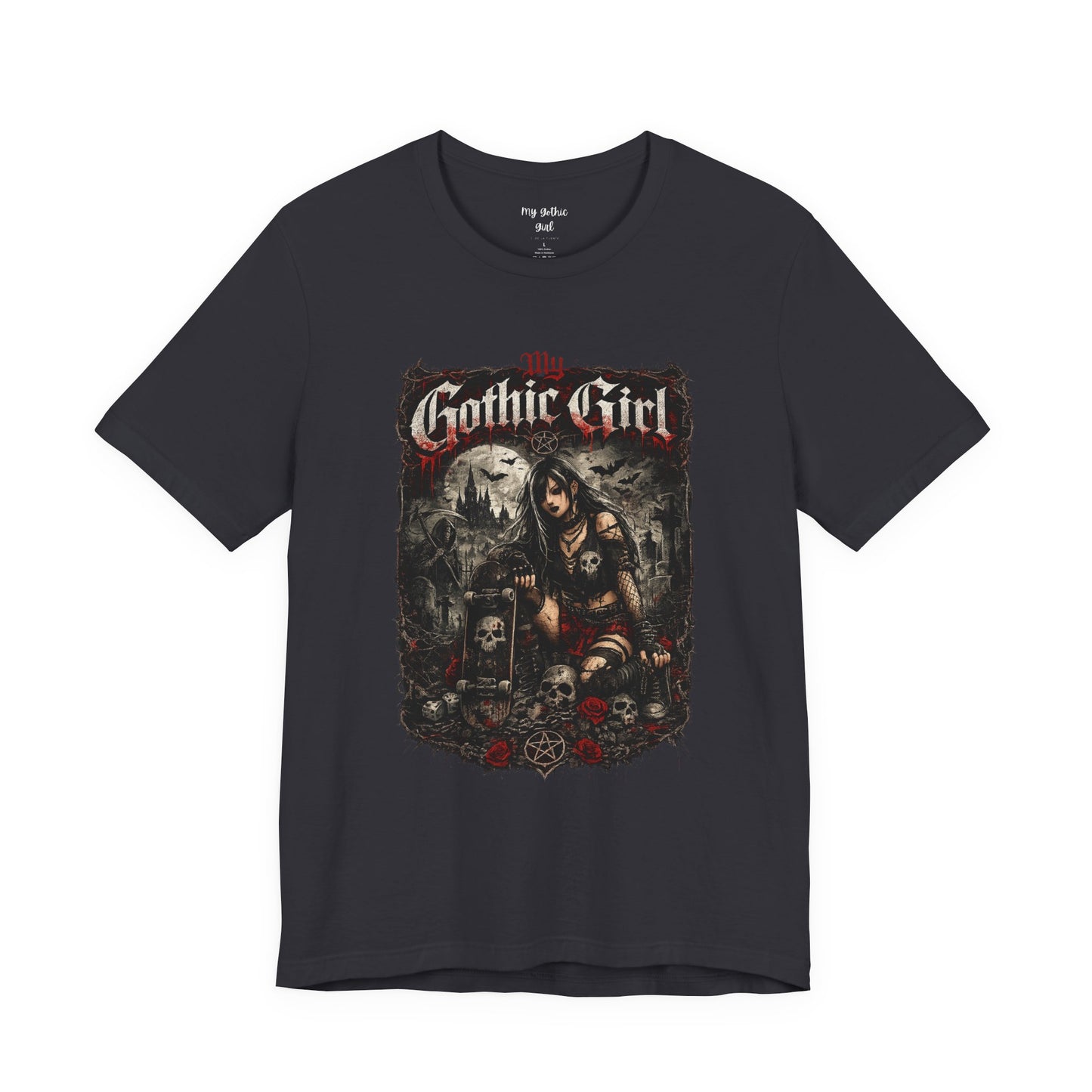 My Gothic Girl - Skater Girl Short Sleeve T Shirt