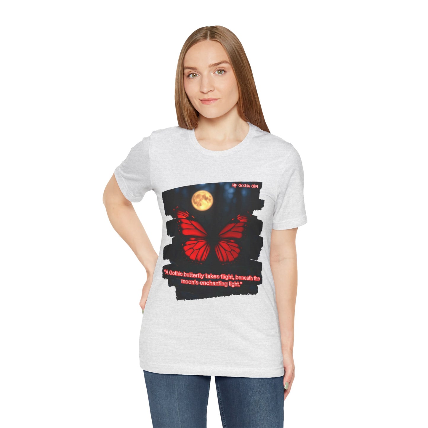 My Gothic Girl Graphic Tee – Whimsy Goth Streetwear, Dark Poetry Fashion, Alt Aesthetic Apparel
