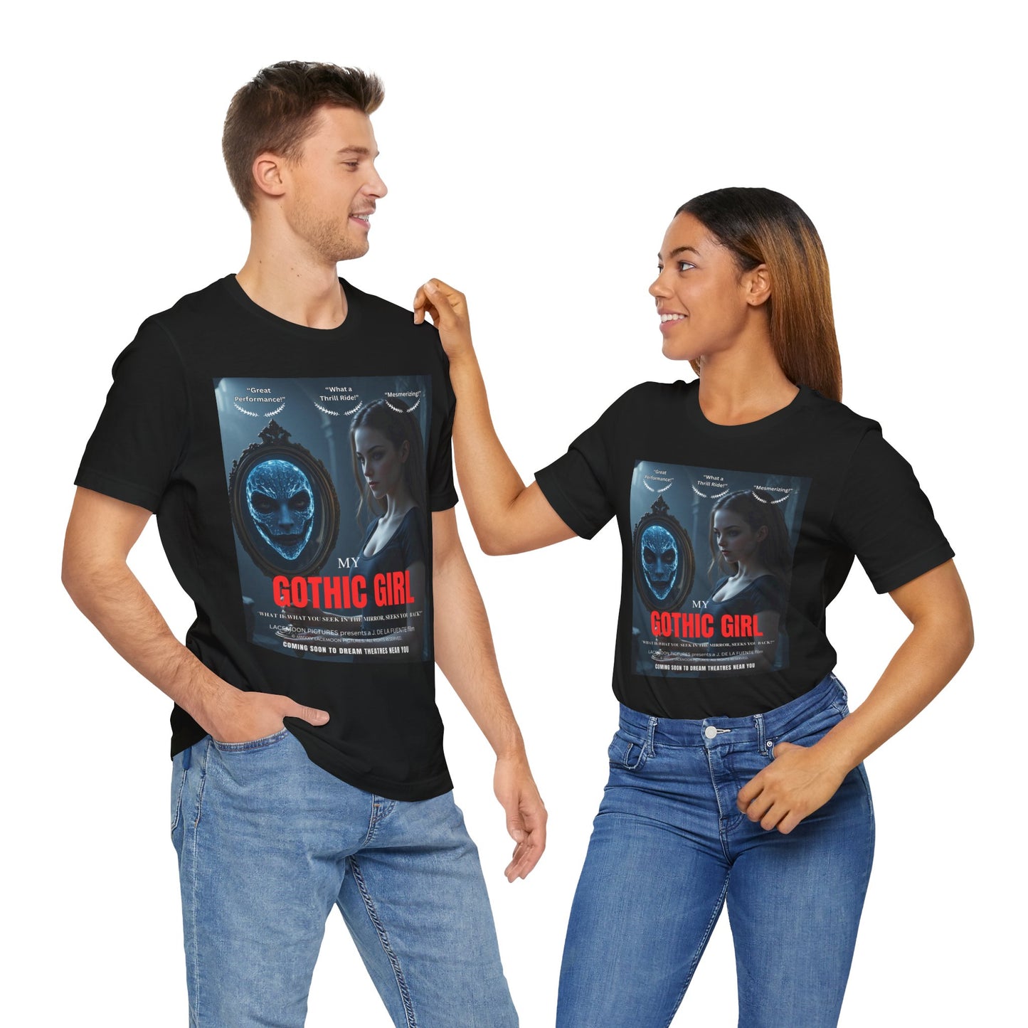 My Gothic Girl "Movie Poster" Graphic Tee – Gothic Streetwear, Whimsy Goth, Dark Poetry Alt Fashion
