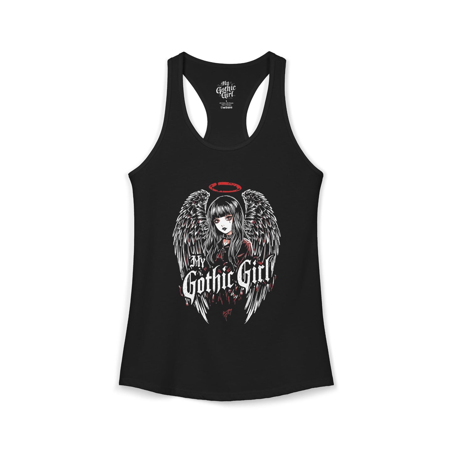 My Gothic Girl Fallen Angel — Women's Racerback Tank Top