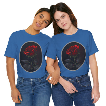 My Gothic Girl T-Shirts for Women & Men "Linda's Red Rose" Dark Aesthetic & Alternative Tees – My Gothic Girl