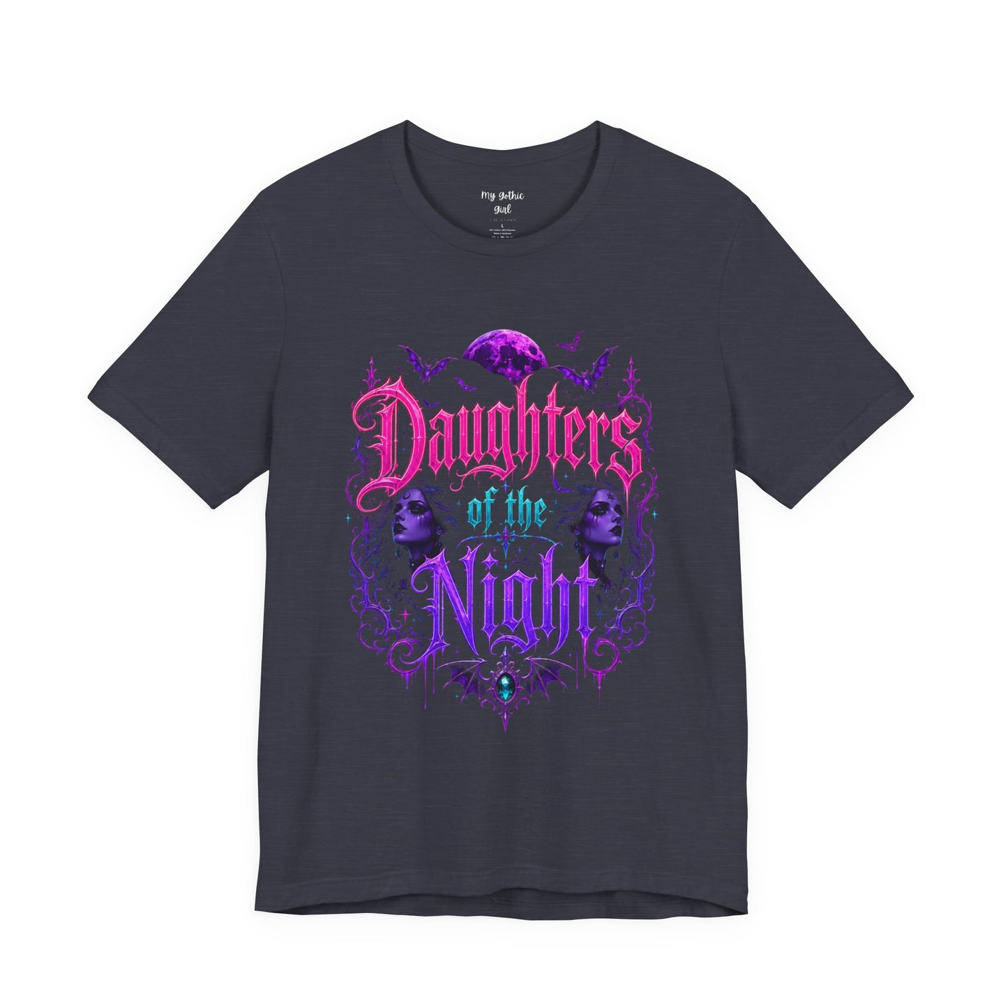 Daughters of the Night Tee — Gothic Vampire Moon Graphic T-Shirt