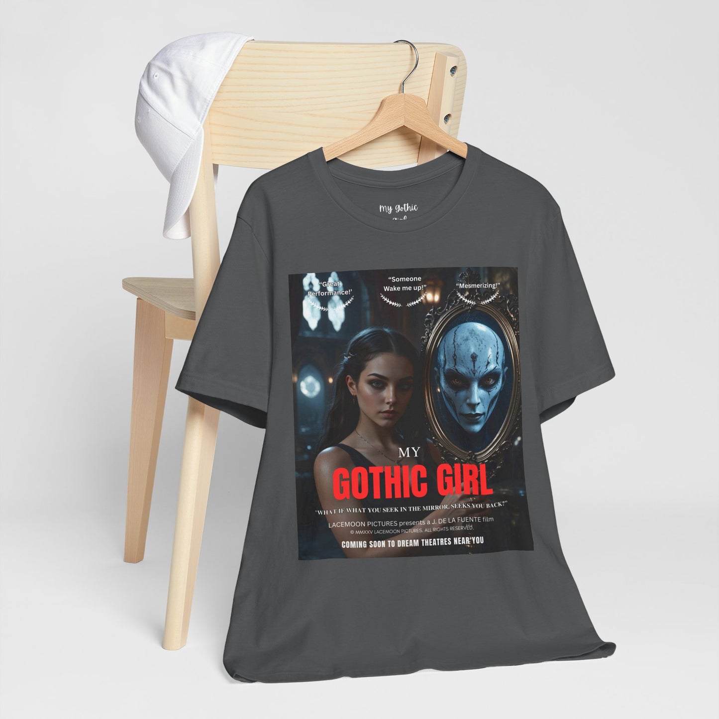 My Gothic Girl T-Shirt "Movie Poster" – Whimsy Goth Streetwear, Dark Poetry Fashion, Alt Aesthetic Apparel