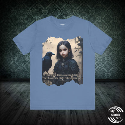 My Gothic Girl T-Shirt "Black Raven"  Whimsy Goth, Goth Fashion, Poetic Gothic Street Wear