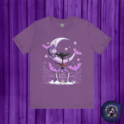 “Lunar Poison” — Celestial Alchemy Gothic Graphic T-Shirt – Alt Aesthetic Poetic Goth Street-wear