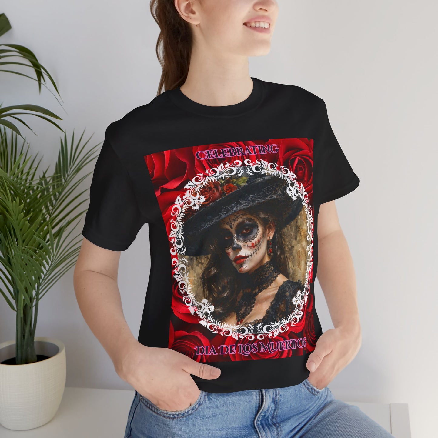 My Gothic Girl Dia De Los Muertos Graphic Tee – Gothic Streetwear, Whimsy Goth, Dark Poetry Alt Fashion