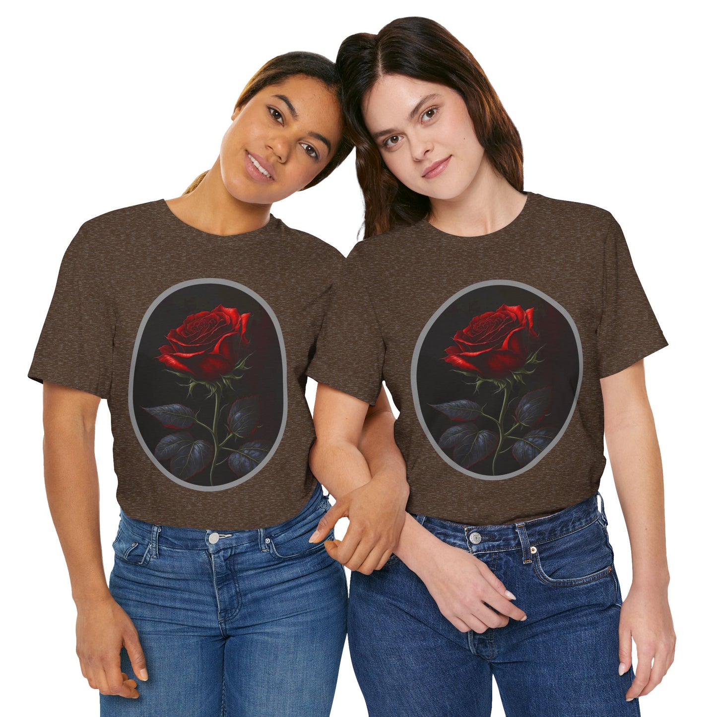 My Gothic Girl T-Shirts for Women & Men "Linda's Red Rose" Dark Aesthetic & Alternative Tees – My Gothic Girl