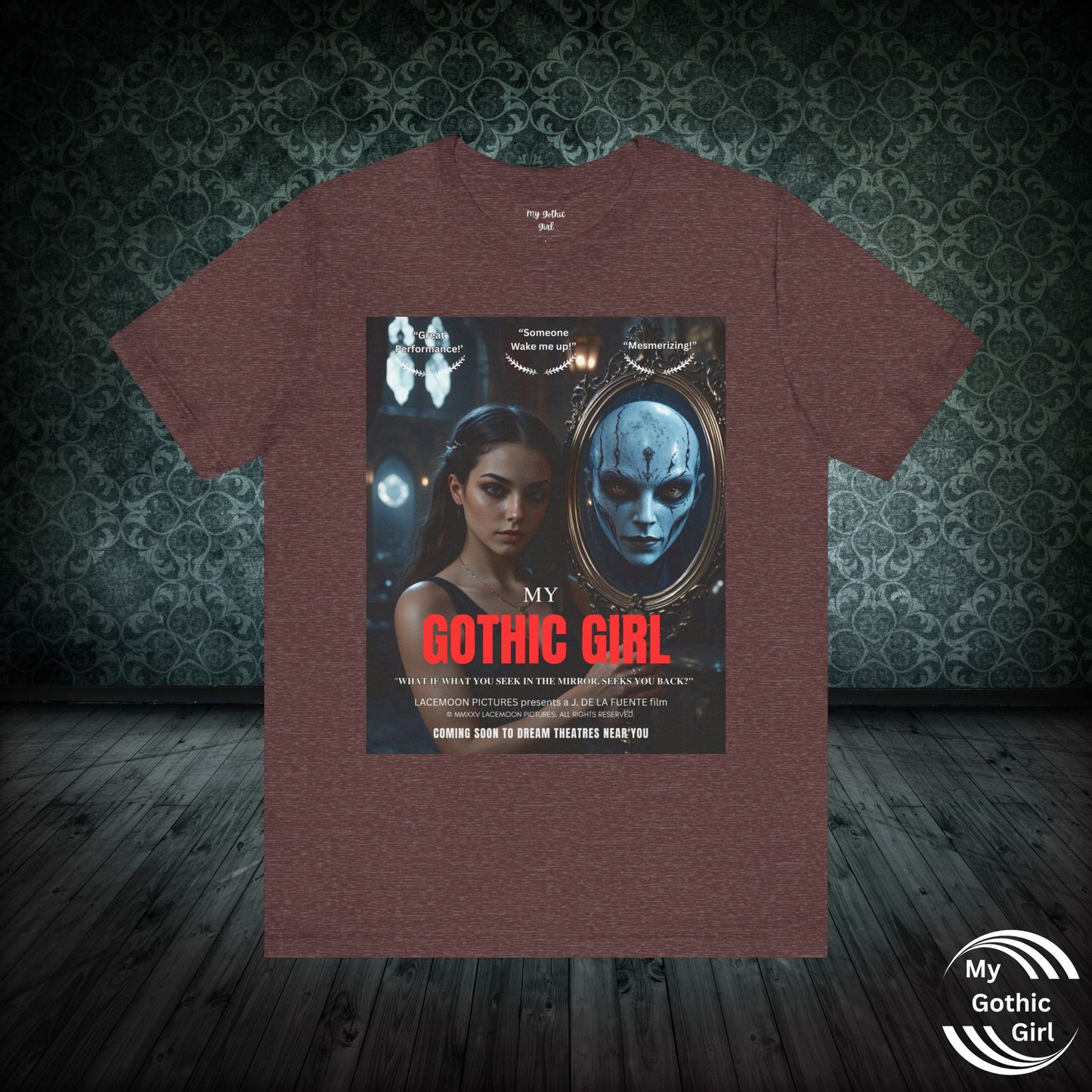 My Gothic Girl T-Shirt "Movie Poster" – Whimsy Goth Streetwear, Dark Poetry Fashion, Alt Aesthetic Apparel