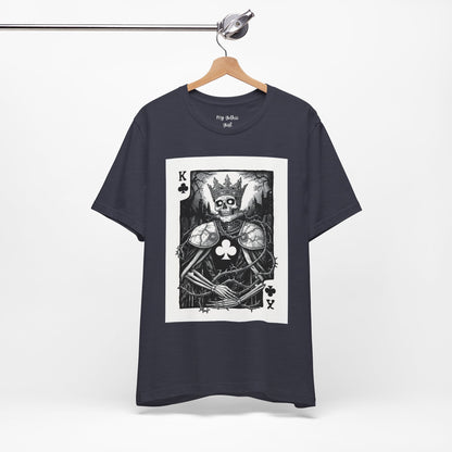 King of Clubs Skeleton Playing Card T‑Shirt