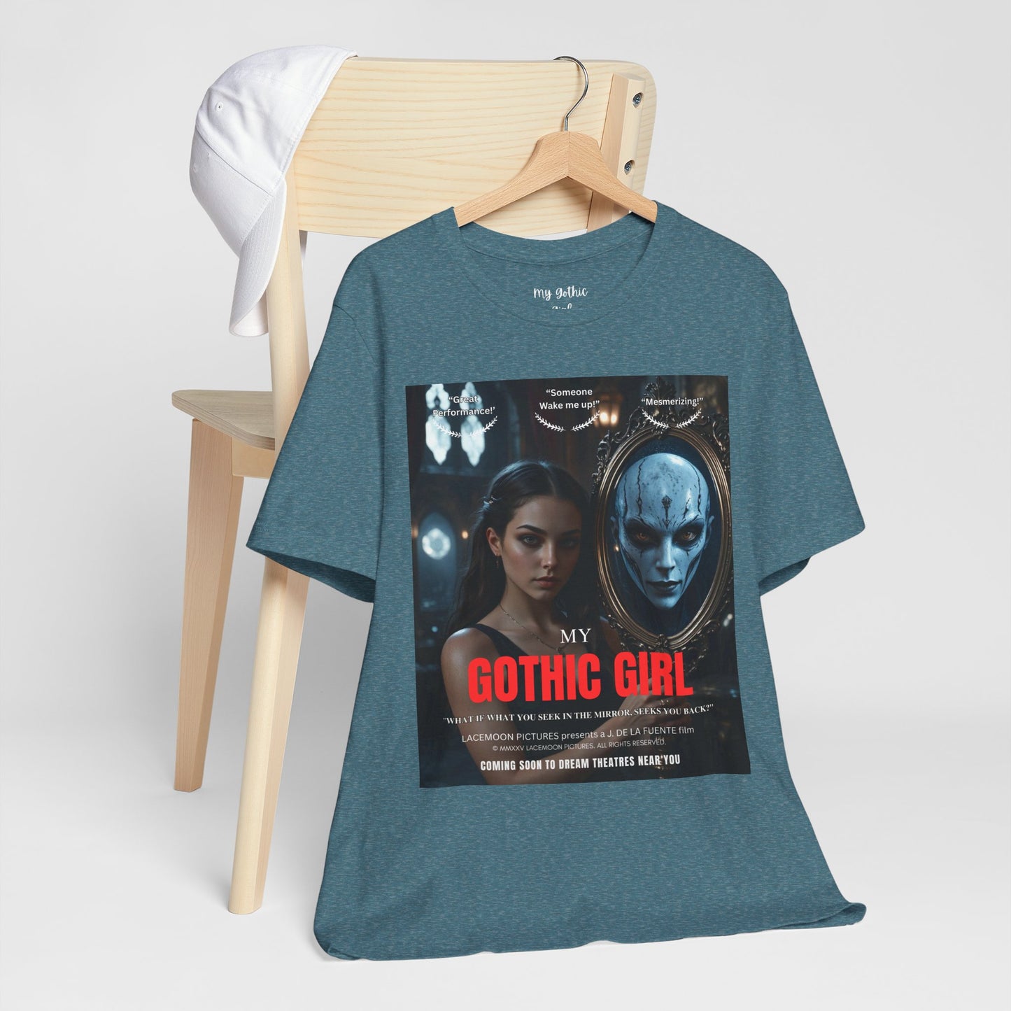 My Gothic Girl T-Shirt "Movie Poster" – Whimsy Goth Streetwear, Dark Poetry Fashion, Alt Aesthetic Apparel