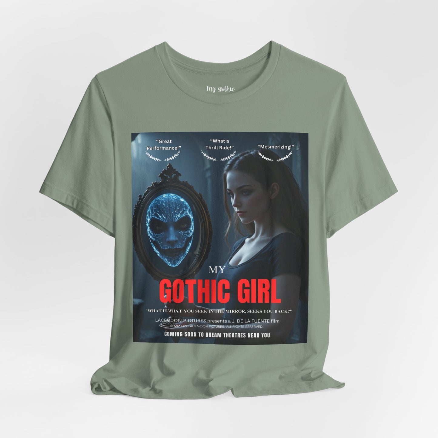 My Gothic Girl "Movie Poster" Graphic Tee – Gothic Streetwear, Whimsy Goth, Dark Poetry Alt Fashion
