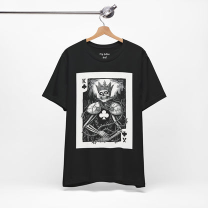 King of Clubs Skeleton Playing Card T‑Shirt