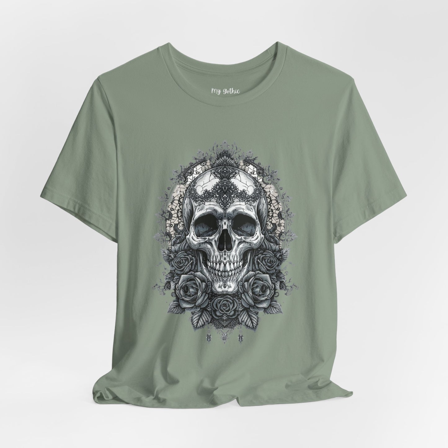 Gothic Skull Elegance T-Shirt