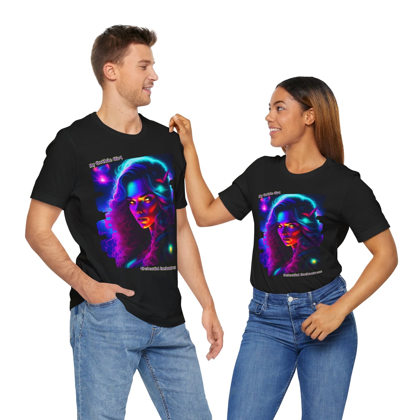 Celestial Enchantress Poetic Goth Graphic Tee – My Gothic Girl