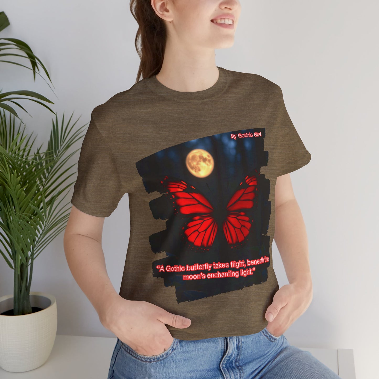 My Gothic Girl Graphic Tee – Whimsy Goth Streetwear, Dark Poetry Fashion, Alt Aesthetic Apparel
