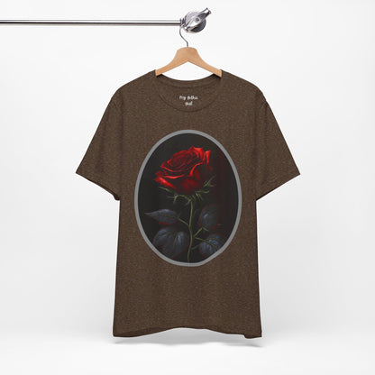 My Gothic Girl T-Shirts for Women & Men "Linda's Red Rose" Dark Aesthetic & Alternative Tees – My Gothic Girl