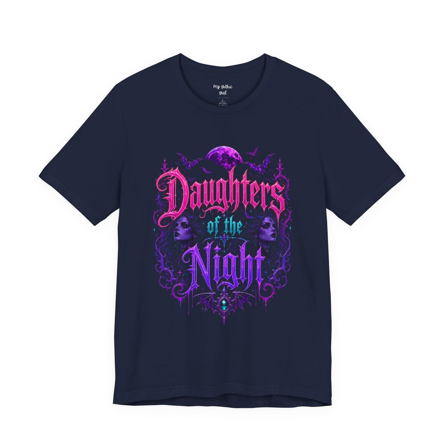 Daughters of the Night Tee — Gothic Vampire Moon Graphic T-Shirt