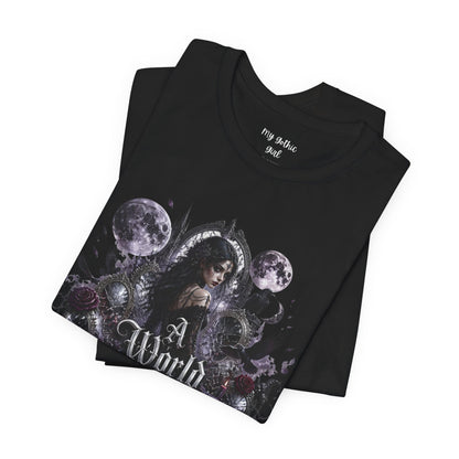 Gothic Moonlight Tee — "A World of Illusion" Graphic T-Shirt