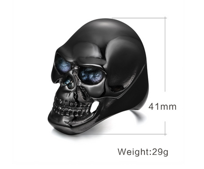 Punk Skull Ring - Ghost Head Design