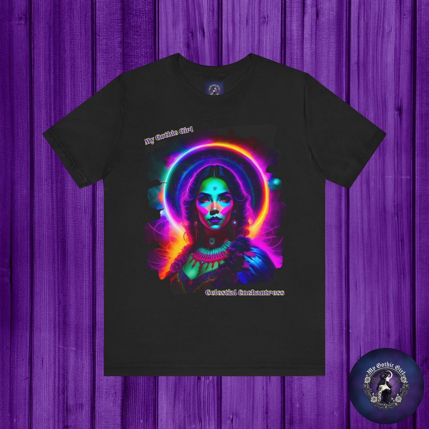 Celestial Enchantress Poetic Goth Graphic Tee – My Gothic Girl