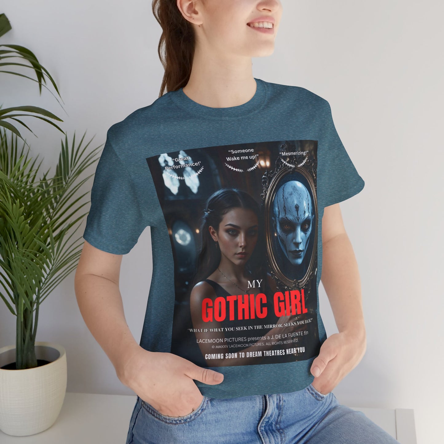 My Gothic Girl T-Shirt "Movie Poster" – Whimsy Goth Streetwear, Dark Poetry Fashion, Alt Aesthetic Apparel