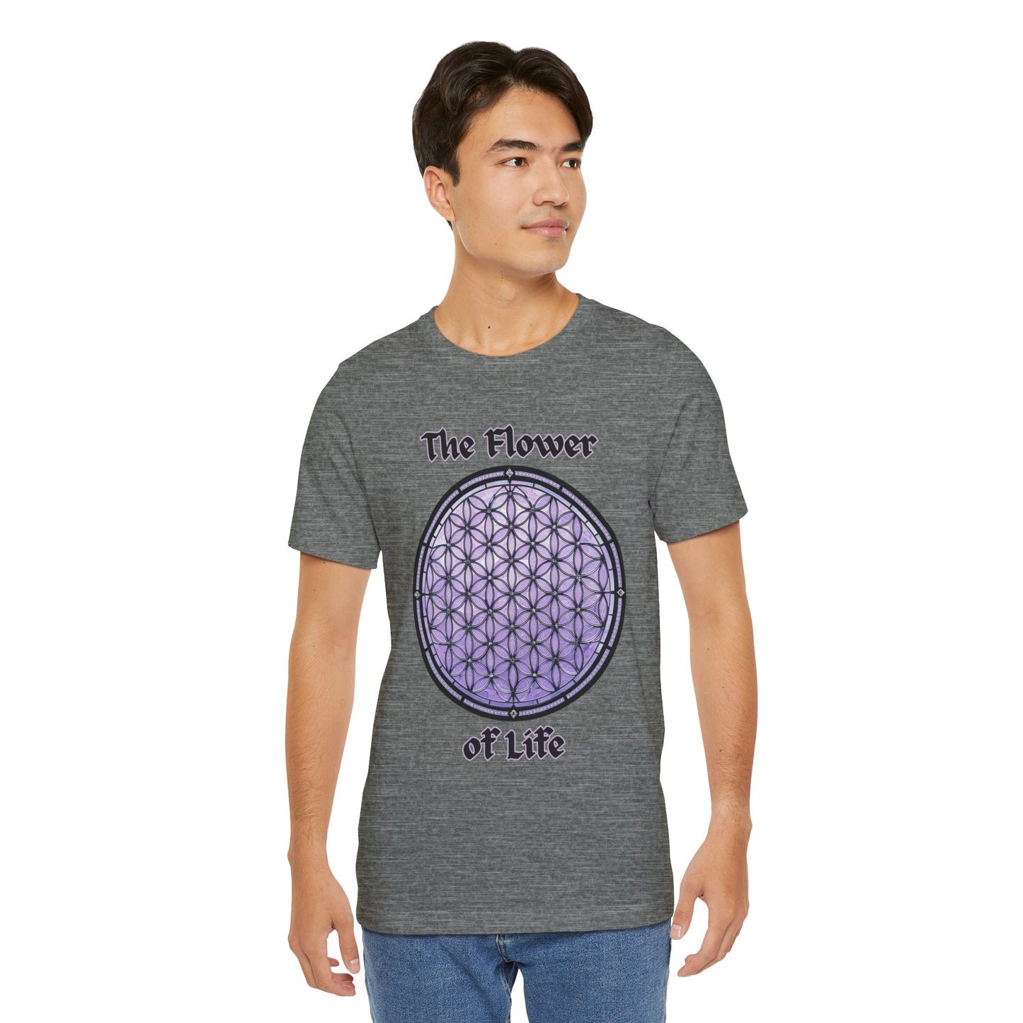 "The Flower of Life"  Gothic Graphic T-Shirt – Alt Aesthetic Poetic Goth Street-wear