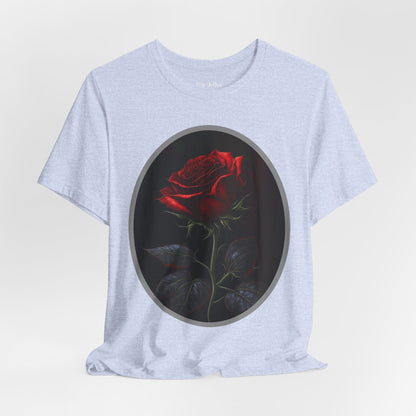 My Gothic Girl T-Shirts for Women & Men "Linda's Red Rose" Dark Aesthetic & Alternative Tees – My Gothic Girl