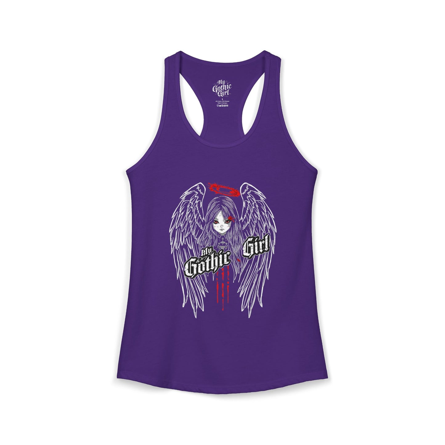 My Gothic Girl "Fallen Angel" — Women's Racer-back Tank Top