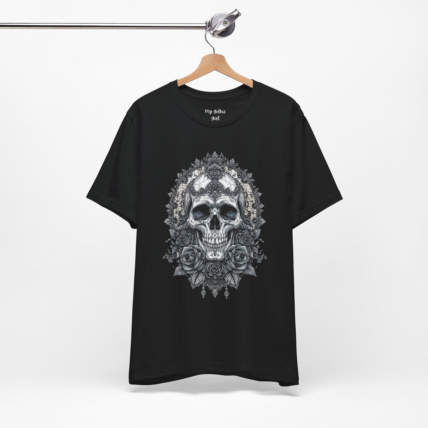 Gothic Skull Elegance T-Shirt