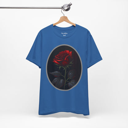 My Gothic Girl T-Shirts for Women & Men "Linda's Red Rose" Dark Aesthetic & Alternative Tees – My Gothic Girl
