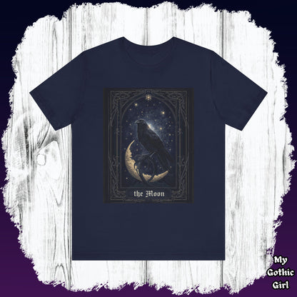 My Gothic Girl "Raven Moon" Graphic T-Shirt Unisex Gothic Dark Fashion Casual Wear