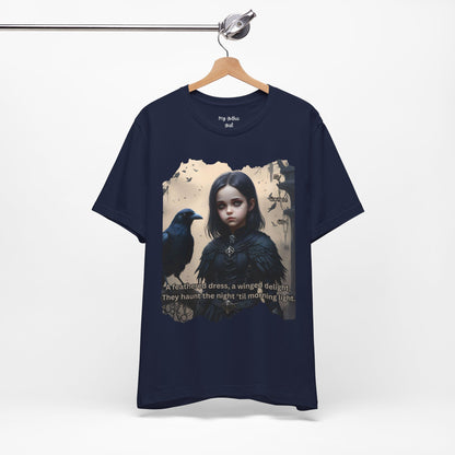My Gothic Girl T-Shirt "Black Raven"  Whimsy Goth, Goth Fashion, Poetic Gothic Street Wear