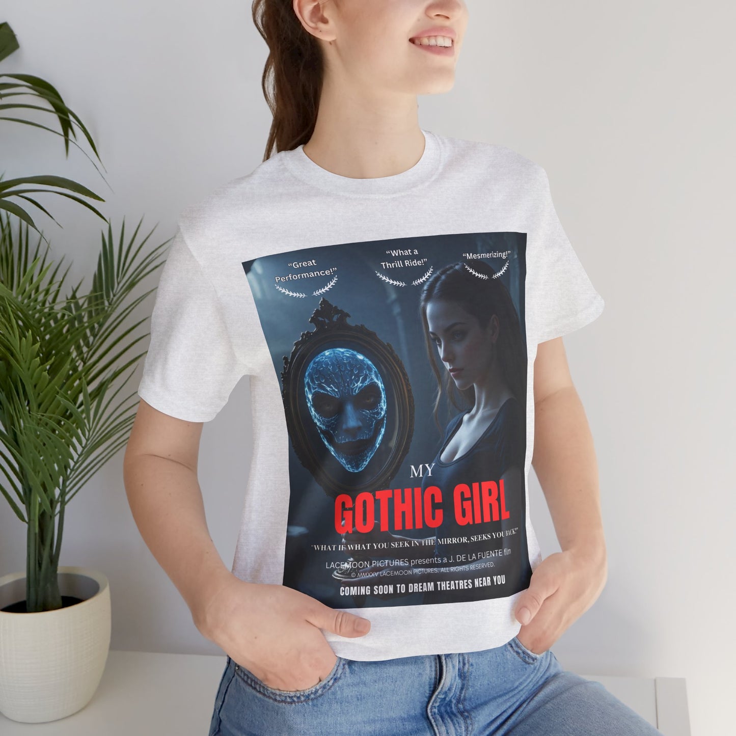 My Gothic Girl "Movie Poster" Graphic Tee – Gothic Streetwear, Whimsy Goth, Dark Poetry Alt Fashion