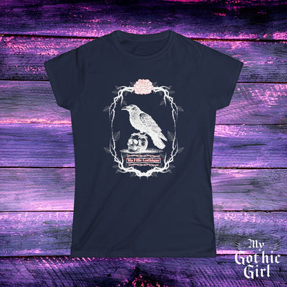 "My Gothic Girl" Women's Tee, "Ma Fille Gothique" Shirt, Punk Fashion, Alternative Style, Goth Apparel, Dark Aesthetic