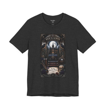 Back to School Gothic T-Shirt — Haunted Academy Illustration