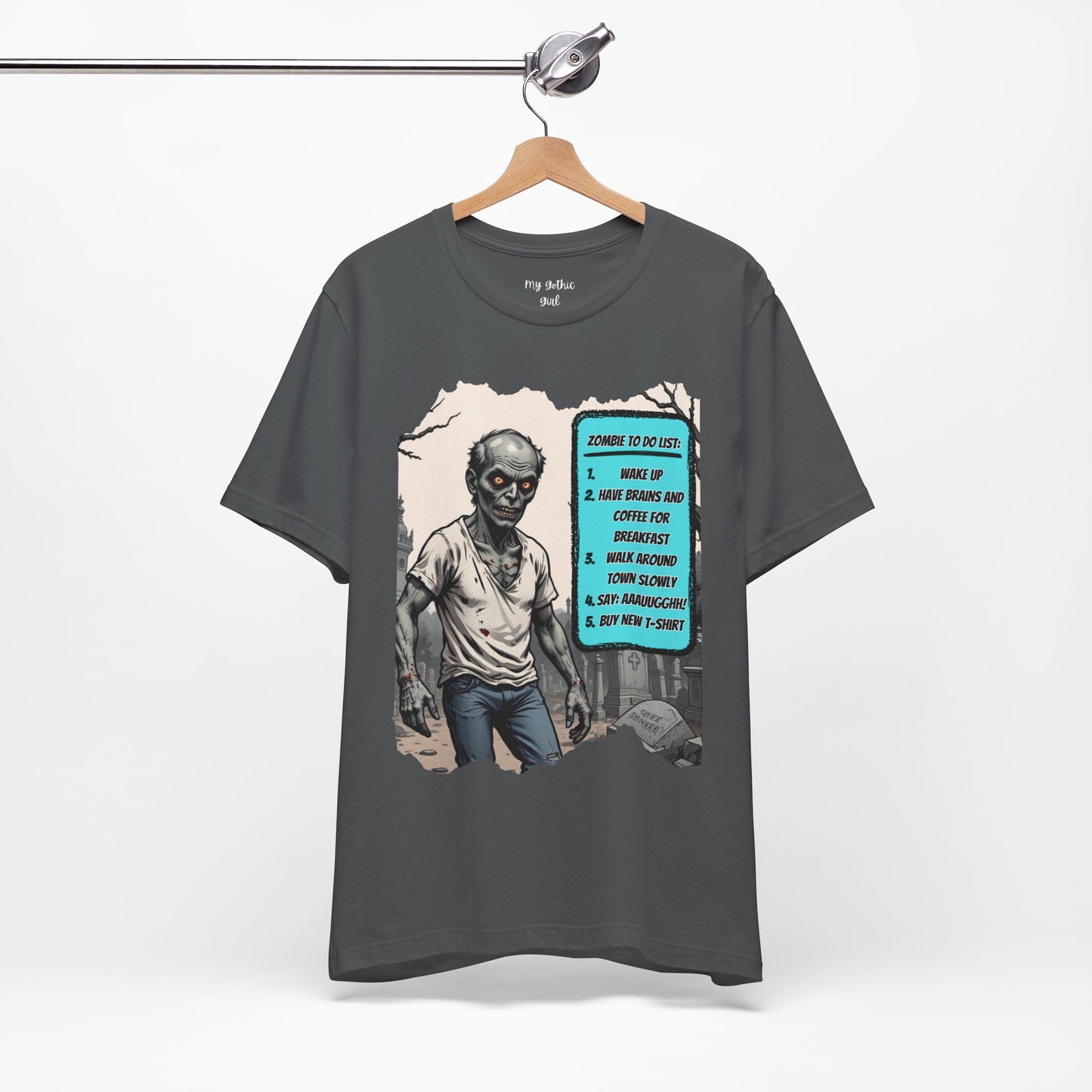 My Gothic Girl "Zombie: To Do List"  – Whimsy Goth Streetwear, Dark Poetry Fashion, Alt Aesthetic Apparel