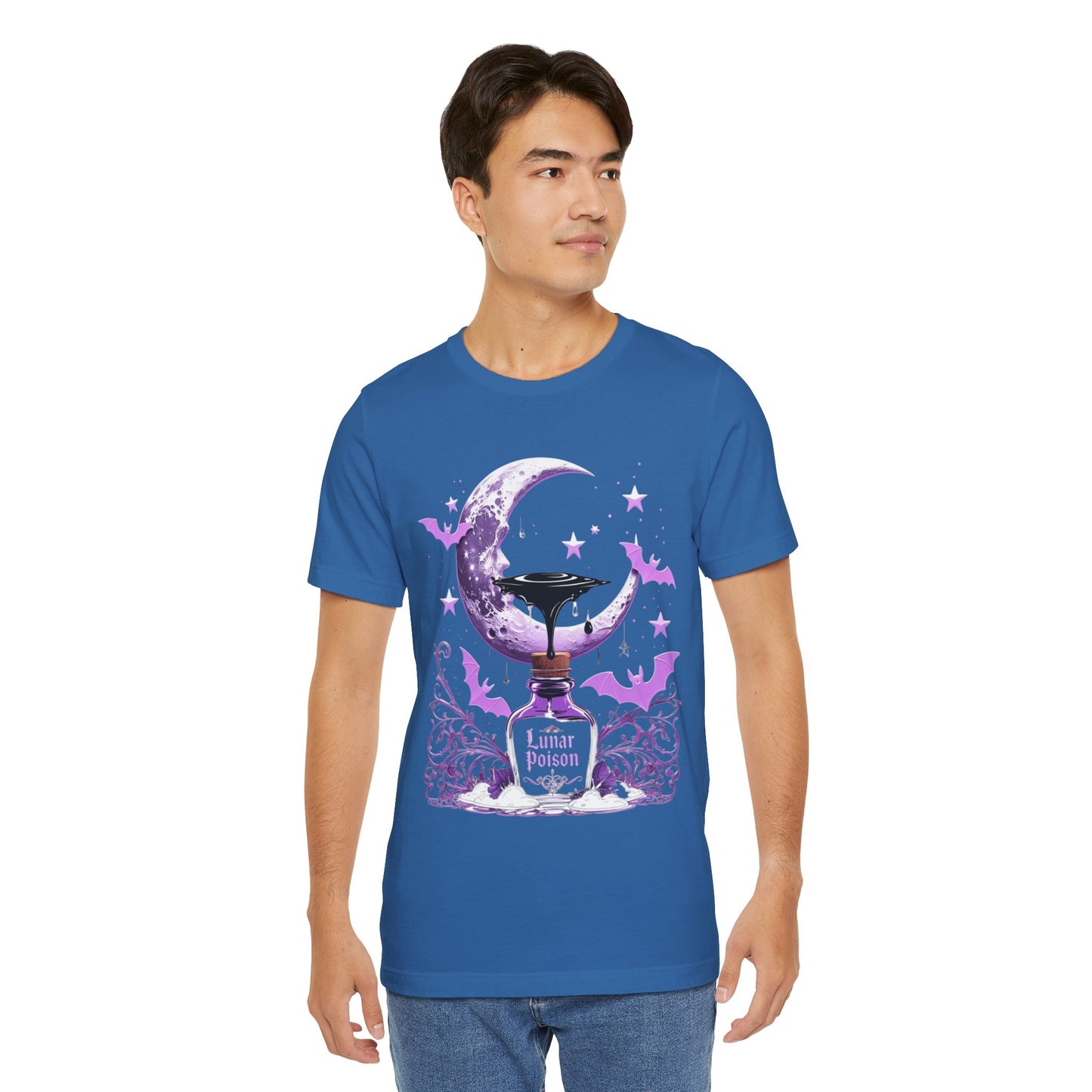 “Lunar Poison” — Celestial Alchemy Gothic Graphic T-Shirt – Alt Aesthetic Poetic Goth Street-wear