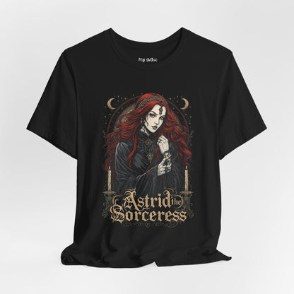 Astrid the Sorceress Gothic T-Shirt | Dark Fantasy Witch Tee