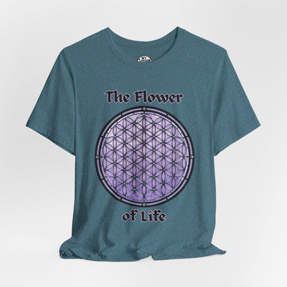 "The Flower of Life"  Gothic Graphic T-Shirt – Alt Aesthetic Poetic Goth Street-wear