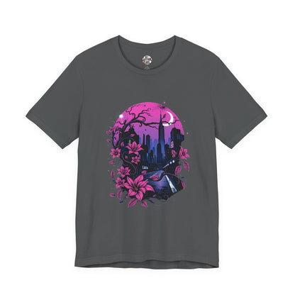 “Dark Bloom” — WhimsyGoth Floral Tee – Alt Aesthetic Poetic Goth Street-wear